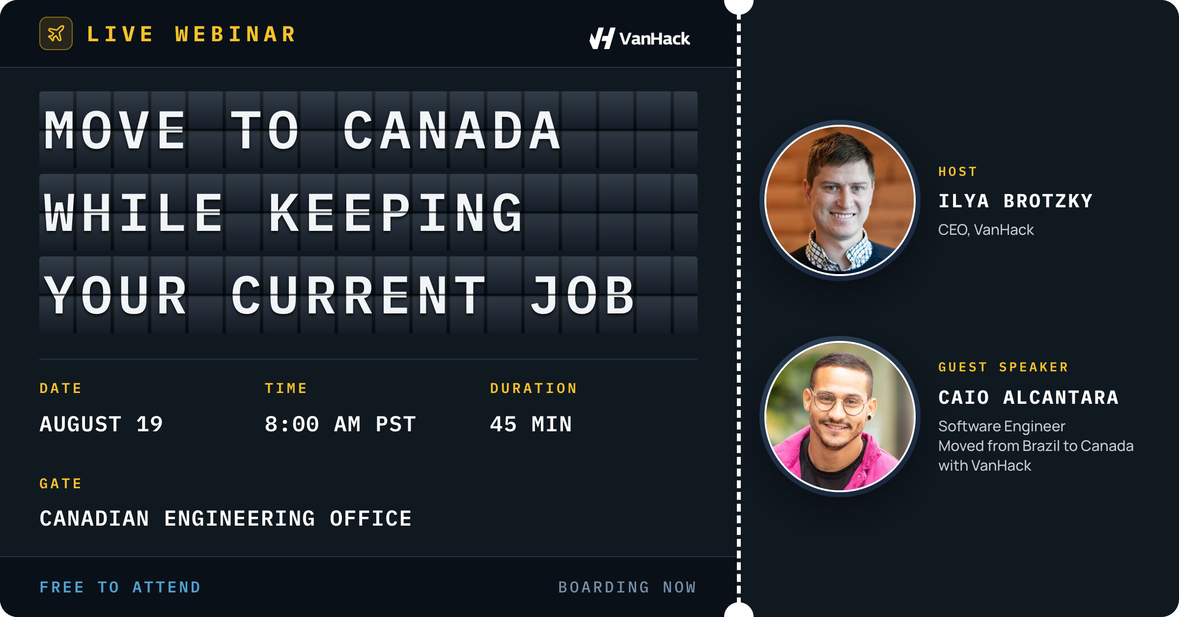 Move to Canada while Keeping your Current Job event cover